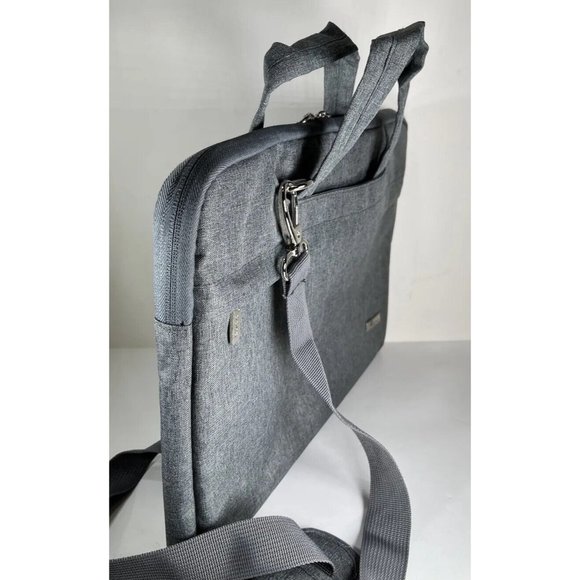 Voova Gray Padded Notebook Sleeve Bag with Strap - Picture 4 of 12